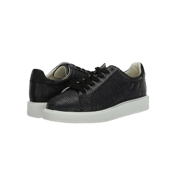 Lauren Ralph Lauren Angeline Sneaker Black Woven Size 8 NWT - Picture 10 of 11